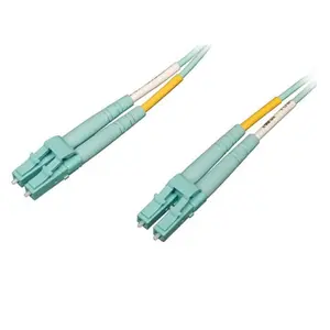 Tripp Lite 15M Duplex Multimode LC-LC Fiber Patch Cable, Aqua, Computer Audio & Video Tech Accessory
