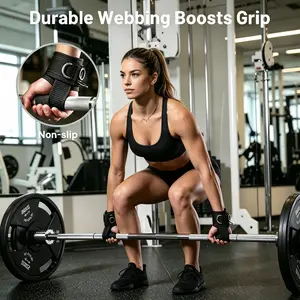 2 Pack Heavy Duty Dual D-Ring Lifting Wrist Straps, Comfortable & Durable, Secure Wearing, Improved Stability for Strength Training, Fitness, Powerlifting & Cable Workouts