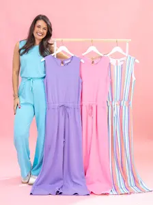 Luxe Scuba Sleeveless Jumpsuit by DD Design | S-3XL