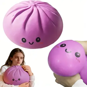 Giant Glitter Rainbow Dumpling Squishy | Ultra Soft Slow Rebound Fidget Toy, Anxiety Relief Decompression Gift for Kids & Adults