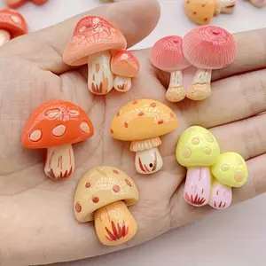 Mushroom Fridge Magnets Set of 6, Cute Multicolor Magnetic Refrigerator Magnets for Kitchen, Whiteboard and Home Decor