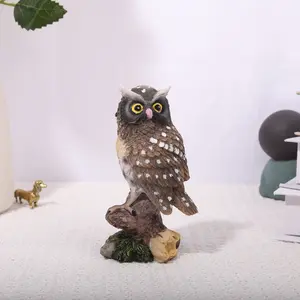 Mini Owl Figurine, Realistic Resin Owl Statue, Home Garden Decoration, Decorative Home Ornament, Ornaments, Cute Figurines, Cute Animal Sculpture, Resin Sculptures, Yard Office Desktop Decor, Perfect Gift for Owl Lovers