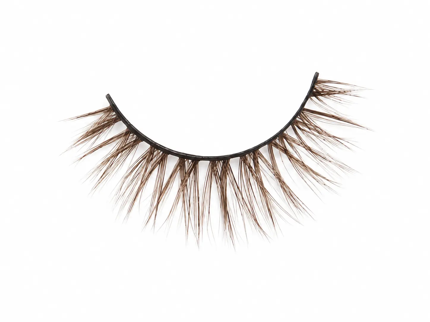 Brown Faux Strip Eyelashes Style 24