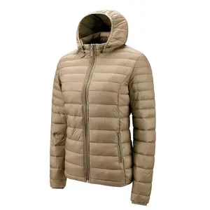 Women Puffer jackets Spring Autumn Female Ultra Lightweight Packable Casual Clothes Womenswear Coats Polyester Style Tops Suit Fashion Casual Wear Navy Nylon Winter Lady Comfort Hoodie Long Sleeve Basic Zipper coat