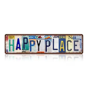 Vintage Go On, Git Wall Decor Street Signs Bar Metal Tin Signs 16 x 4 Inches