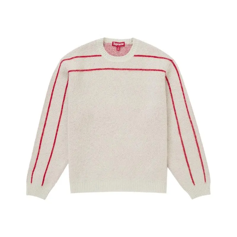 Supreme Men's Back Stripe Sweater Stone, from StockX