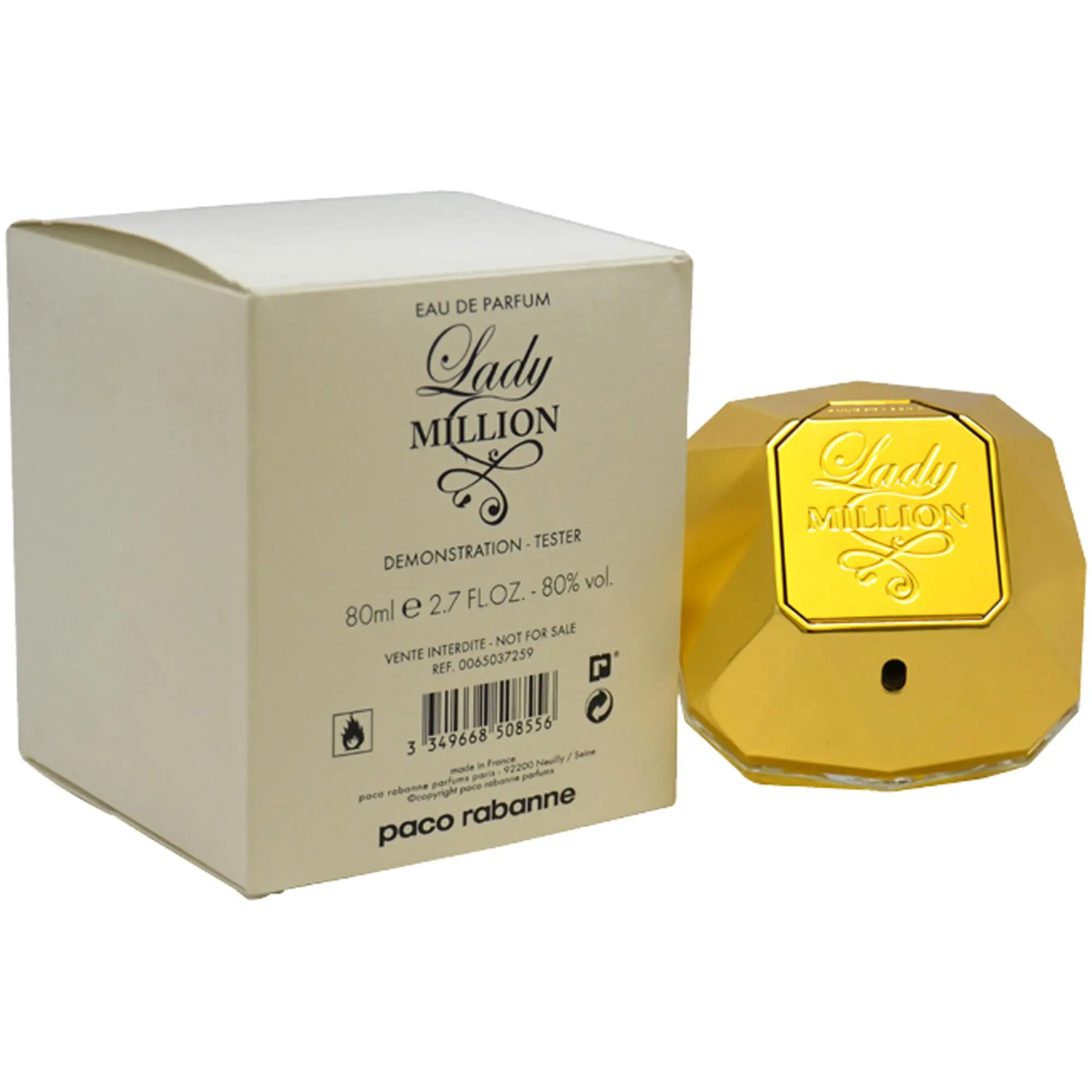 Paco Rabanne Lady Million Tester 2.7 Eau De Parfum Spray