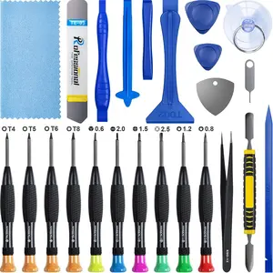24 count  Opening  Tool  Set Repair Kit for Fix   15 14 13 12 11 Pro Max/XS/XR/X/8 Plus/7/6,iPad Pro Air Mini, iPod,Cell Phone, Open Replace Screen