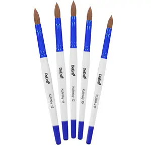 DeEnti Kolinsky Acrylic Nail Brush - Premium 100% Kolinsky Sable Hair, Ergonomic Handle, Sizes 8-16, Professional Nail Art Tool