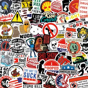 Colorful Fun Pattern Sticker Labels 150 PCS Waterproof Vinyl for Water Bottles and Suitcases Stickers Adults