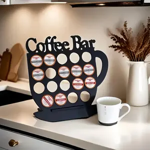 1 creative wooden coffee storage rack saves space, coffeestorage solution, suitable for K cups, home, kitchen or officecountertops graduation gift box valentine bouquet multi-functional organizer Chocolate Automatic