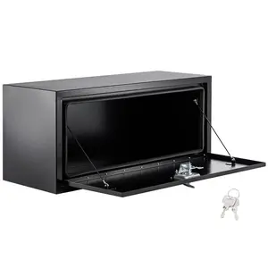 Garvee Underbody Truck Box made of black steel, with lock, waterproof, durable, toolbox, storage, organizer for tools