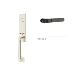 Emtek 4205ASTLH Dummy , Hercules Smooth , Monolithic Tubular Entry Set , Aston Lever , LH