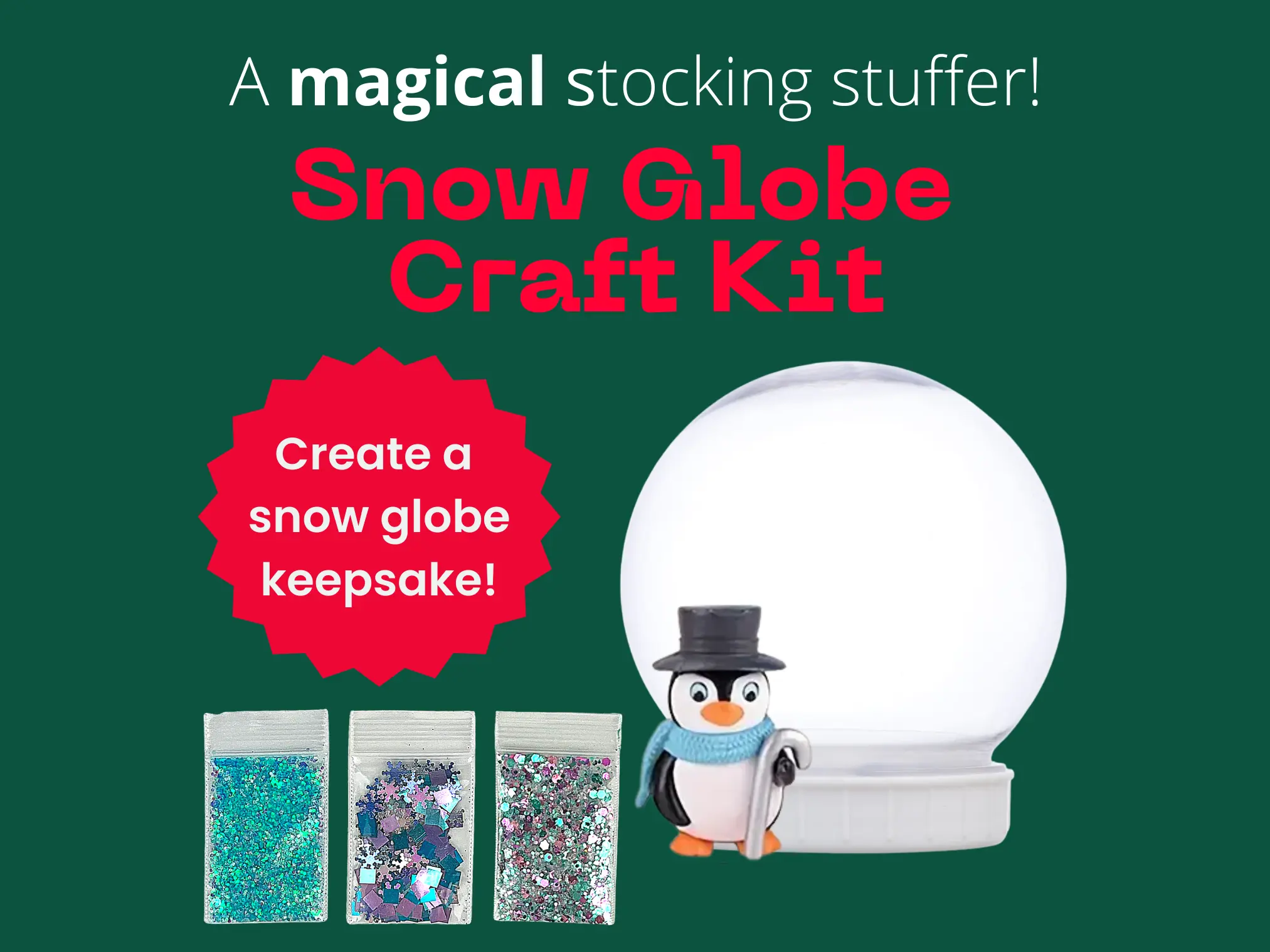 Charming Penguin Snow Globe | Fun Christmas Craft for Kids | Holiday Activity Idea