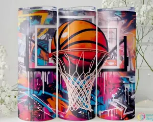 Basketball Tumbler, Basketball 20oz and 30oz Skinny Tumbler, Funny Gifts, Sports Cup, Basketball Mom Gift, Coffee Steel Tumbler
