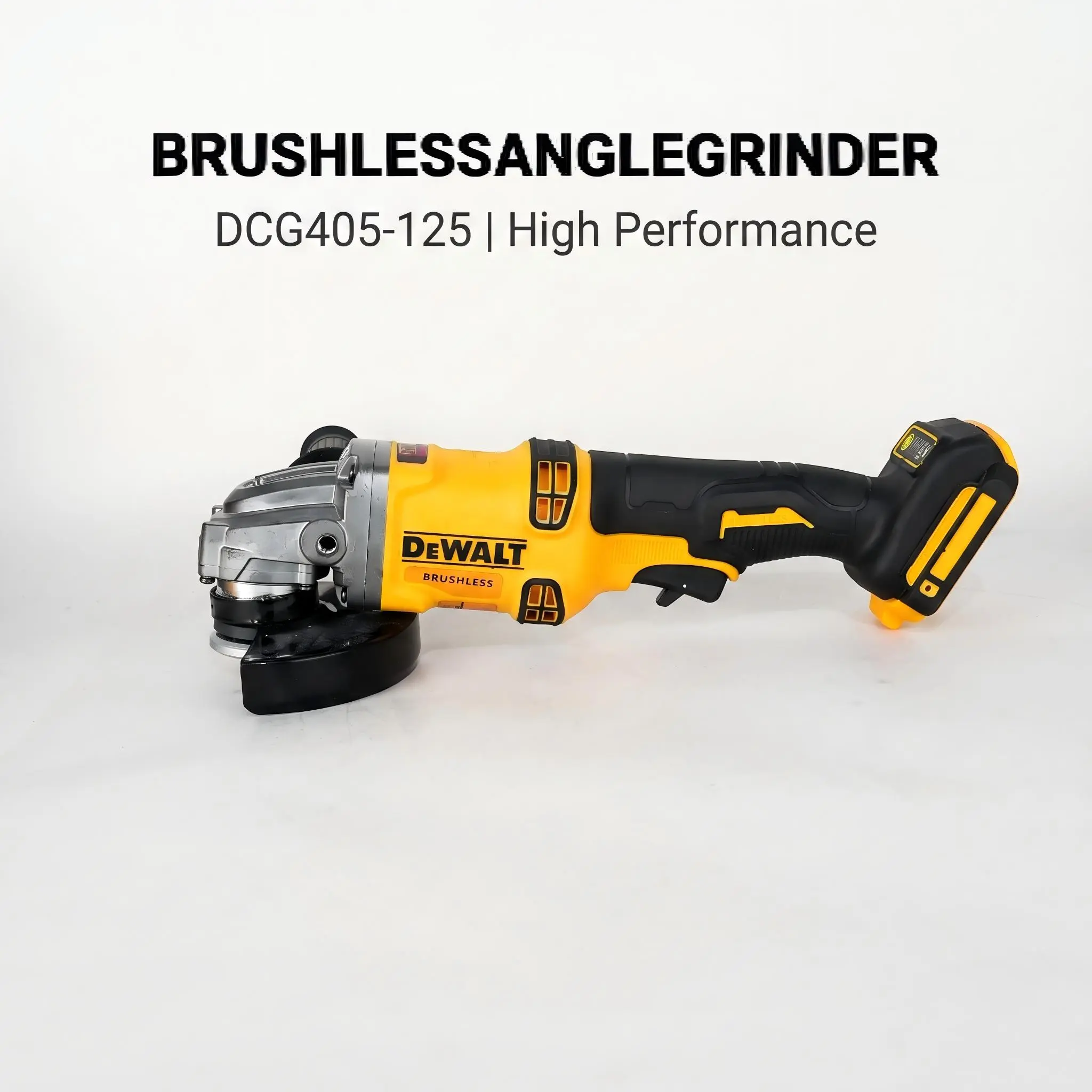 DEWALT DCG405 125mm Angle Grinder - High-Stability Rotation Speed, Suitable for Indoor Renovation, Field Metal Processing