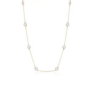Bezel Station Necklace
