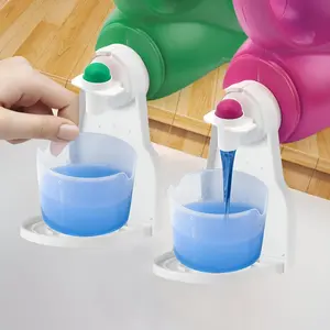 [2 Pack] Laundry Liquid Detergent Drip Catcher/Cup Holder, Fits Most Economic Sized Bottles, No More Leaks or Mess