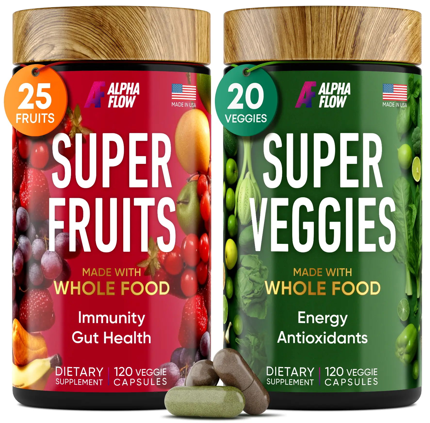 Fruit and Veggies Supplement - Boost Energy w/ Fruits and Vegetables Supplements...