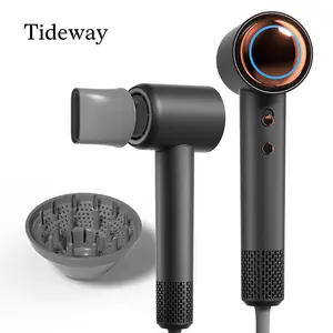 【Tideway Official】Tideway H11 Colorful Series High-Speed Hair Dryer - Plasma Ion Technology, Intelligent Temperature Control, Self Cleaning - Bids Farewell to Static Electricity and Frizz - Black