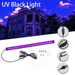 1pc/2pcs/3pcs/4pcs Black Light Bar, USB Blacklight bar for Glow Party, Magnetic Black Light bar Tube, LED Black Light Bar, Portable for Fluorescent Tapestry Poster, Body Paint, Halloween, Christmas, Home Decoration
