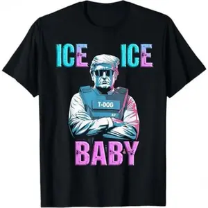 GILDAN 5000 Trump Ice Ice Baby LB37 T Shirt