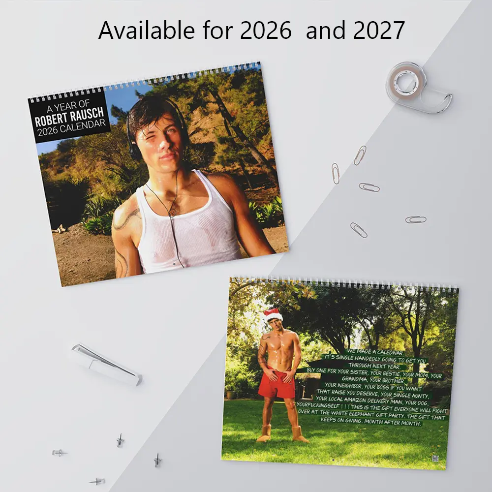 2026 - 2027 Robert Rausch Calendar, Robert Rausch Love Island, The Traitors, A Year Of Snake Daddy Rob Rausch