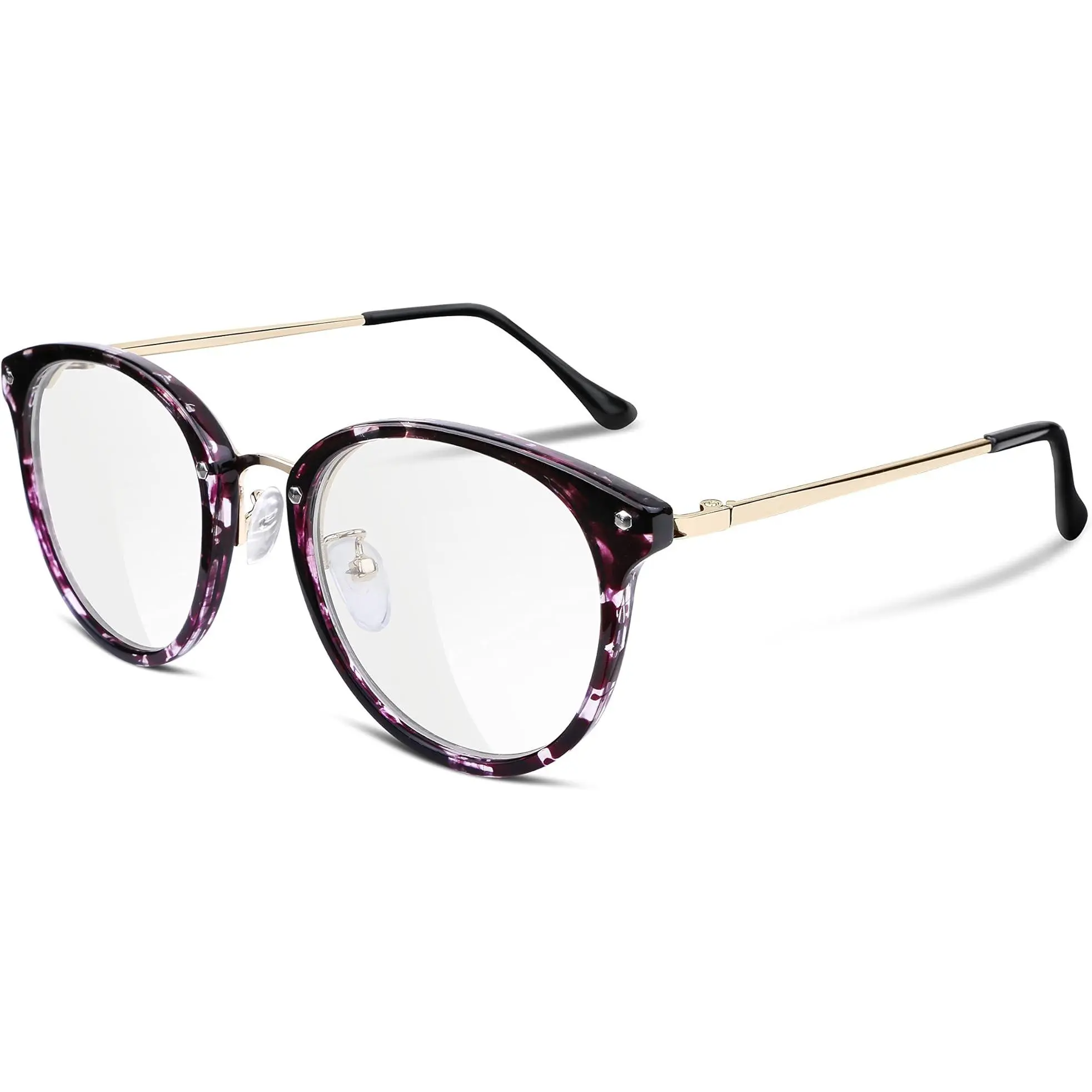 FEISEDY Women Vintage Glasses Frames Round Eyewear Clear Lens B2260 FEISEDY Women Vintage Glasses Frames Round Eyewear Clear Lens B2260