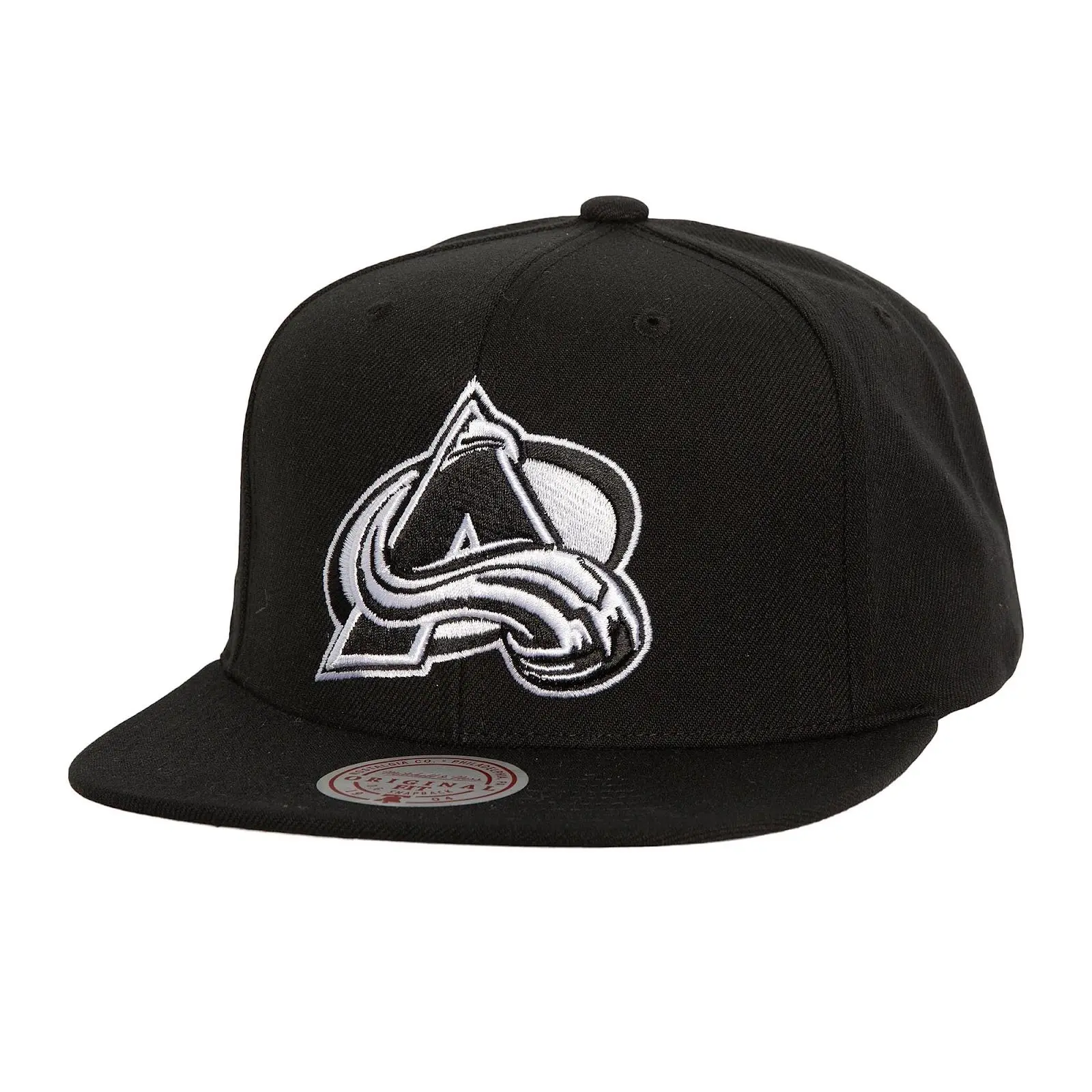 Black & White Colorado Avalanche Snapback Hat NHL Throwback Cap Adjustable Fan Gear