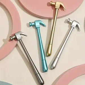 4-pack hammer gel ink rollerball pens, durable plastic, Convenient, smooth writing, Writing Tools, suitable for note-taking and office use, black ink signature pens, suitable for students and professionals, Student Essential