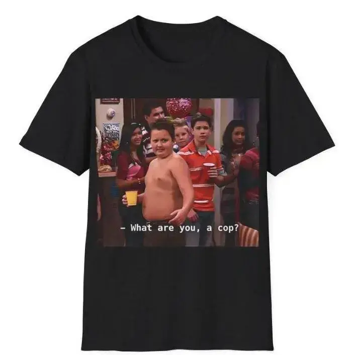 Gibby What are you a cop Unisex T-Shirt, Gibby Adult Casual T-Shirt Menswear Top Underwear Tshirt Streetwear Tropical , Adult funny T-shirt, Gift for Woman and Man