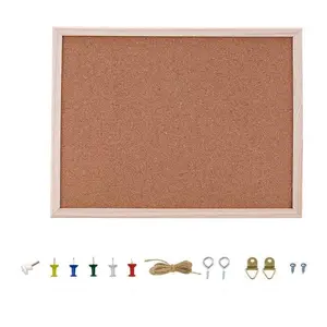 Style Wall Decor Cork Board Set, 14-Piece 12x16 Inch Dual-Sided Wood Frame Photo Pinboard, Easy Install Multi-Functional Hanging Board