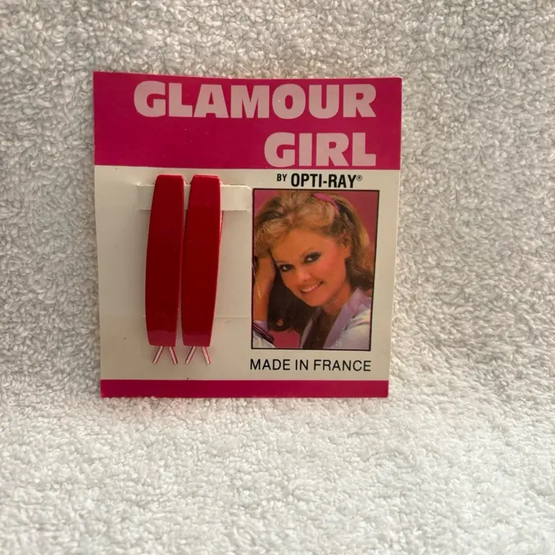 Vintage glamour girl hair barrettes