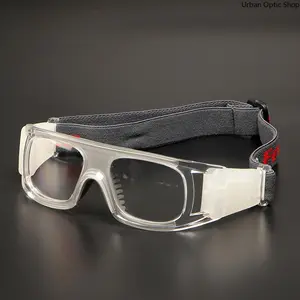 XUH Sports Safety Goggles for Men Women, Impact-Resistant Clear Protective Eyewear with Adjustable Strap, Suitable for Basketball, Football & Outdoor Activities