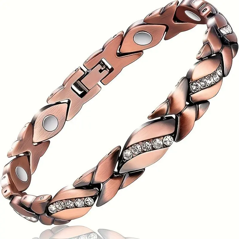Ultra Magnetic 3500 Gauss Elegant Bracelet for Women - Crystal Accents, Perfect Mother's Day or Christmas Gift