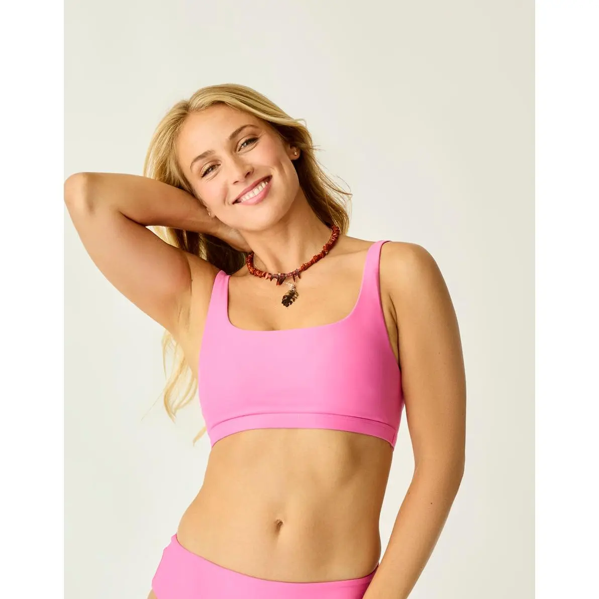 Korbyn Compression Top: Hot Pink
