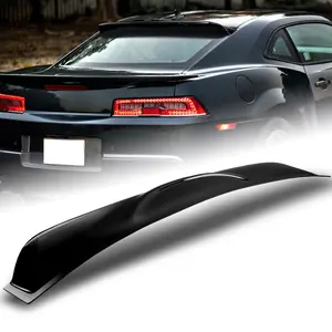 For 2010-2015 Chevy Camaro Coupe 2DR Black ABS Rear Window Roof Visor Spoiler Wing (Do Not Fit Convertible)