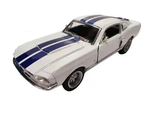 KINSMART 1:38 Scale 1967 Shelby GT 500 Model Car - Die-Cast Metal and High-Quality Plastic Parts