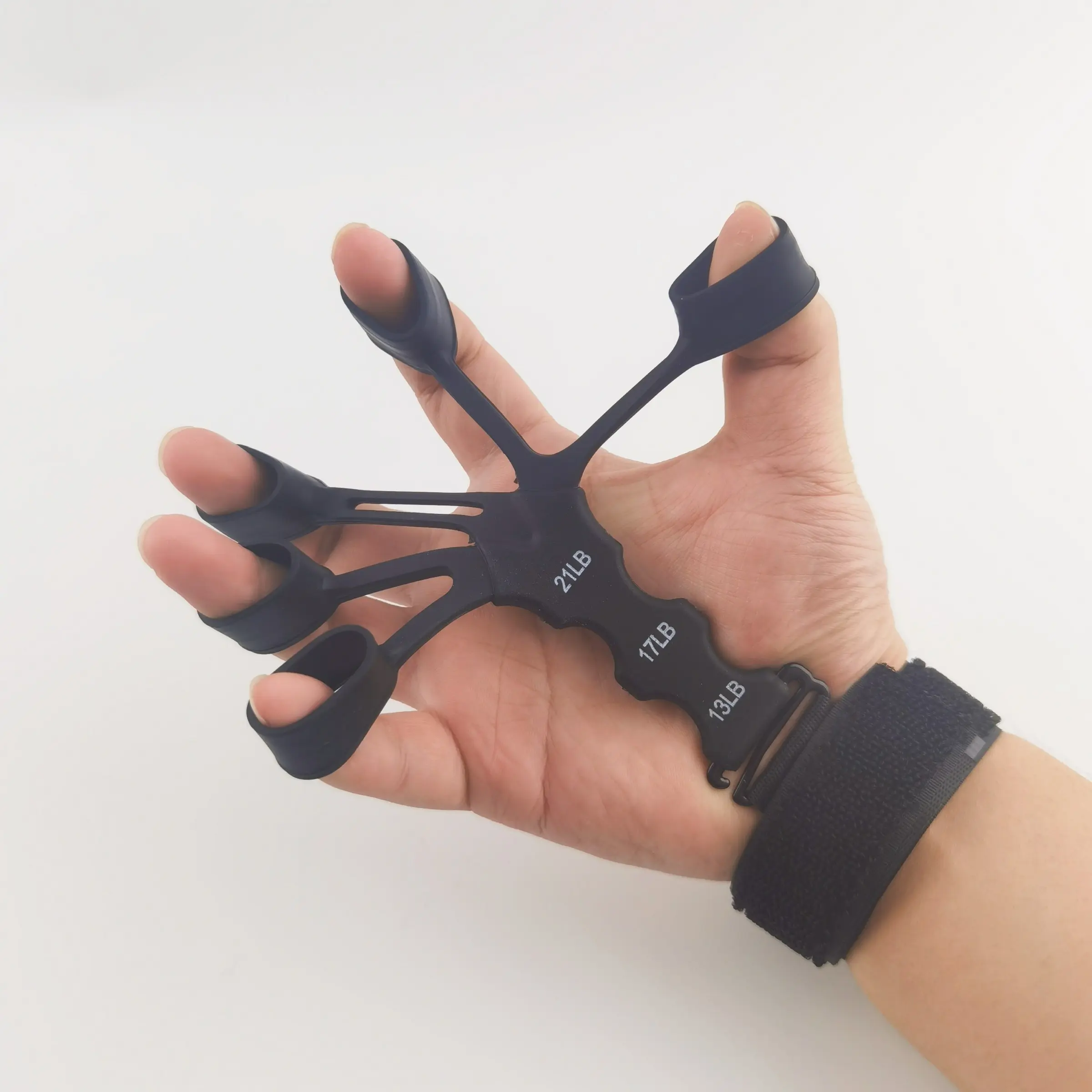 Five-Finger Grip Strength Trainer, Adjustable Resistance Wrist Puller, Ergonomic Design, Portable Gym & Rehabilitation Training Tool, Hand Grip Strengthener, Grip Training Aids, Training Fitness Equipment