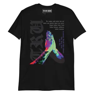Tru Designs "Prayers & Progress" Premium Combed Cotton Graphic Tee