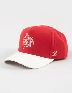 BRIXTON Round Up Womens NetPlus® Snapback Hat, Red