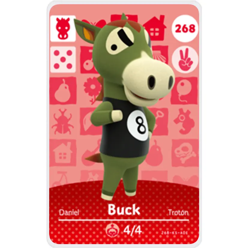 Buck - Villager NFC Card for Animal Crossing New Horizons Amiibo