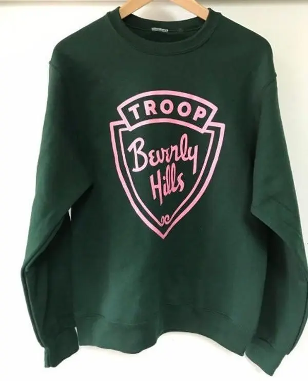 Troop Beverly Hills Movie California Pink And Green Phyllis Nefler Wilderness Girls We Dont Need Stinking Patches Sweatshirt, Made in USA.LKD