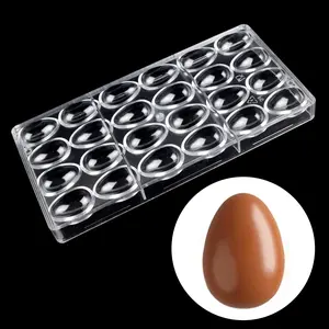 Easter Egg Chocolate Mold, Polycarbonate Candy Mould, Durable Anti-Drop Design, Easy Release, Perfect for Easter Treats
