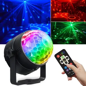 Sound Activated Party supply gift Lights with Remote Control DJ Lighting, Disco Ball Strobe Stage Light for Home Room Dance Parties Birthday Karaoke Halloween Christmas New Year Decorations