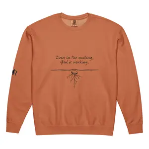 Hidden Seed Crewneck – Garment-Dyed Fleece Faith Sweatshirt