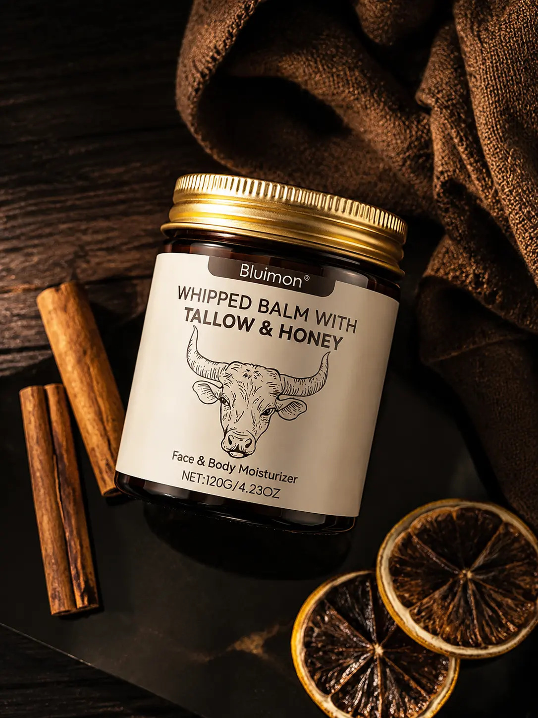 Pure Grass-Fed Tallow & Raw Honey Salve - Small-Batch All-Natural Moisturizer for Dry, Cracked Skin Repair