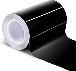 Gloss Black Vinyl Wrap 4 Inch x 20ft Air-Release Adhesive  Vinyl Tape Chrome Delete Wrap Roll DIY  Exterior Decoration Door Edge Guard  Detailing Paper 10CM x 6M