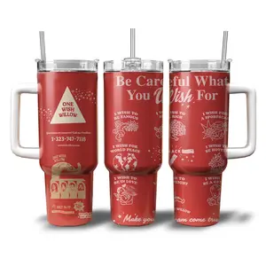 Obsession Movie 20oz 40oz Tumbler - One Wish Willow Horror Tumbler, Be Careful What You Wish For, Red Stanley Inspired by Obsession 2026 Thriller Film