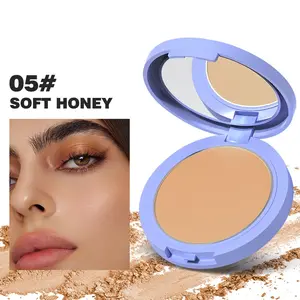 Blurred Setting Powder Cake, Makeup Touch-Up, Concealer, Oil Control, Waterproof, Sweat-Proof, Long-Lasting, Large Powder Cake, Lightweight Natural Look, Facial Powder, Fixing Powder